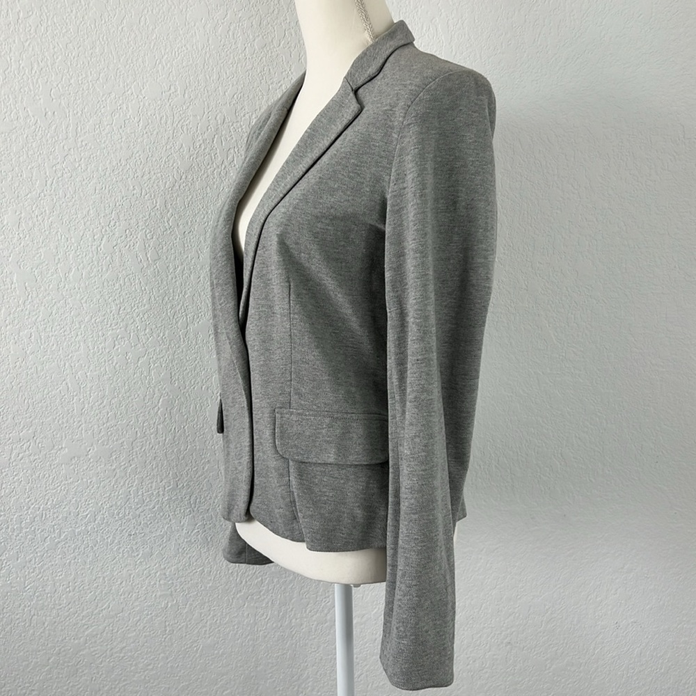 Cynthia Rowley Gray Cotton Lined Blazer Jacket Medium‎ Work Casual - Picture 4 of 11